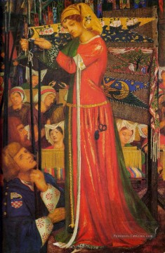  Gabriel Peintre - Avant la bataille préraphaélite Brotherhood Dante Gabriel Rossetti